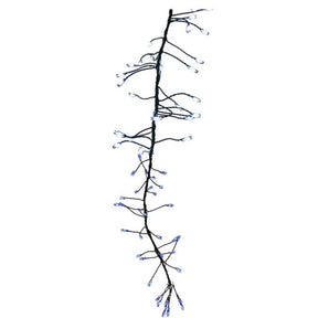 Celebrations LED Big Seed Cluster Blue/Pure White 250 ct Christmas Lights 10 ft.