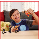 Mattel WWE Knuckle Crunchers Action Figures Multicolored, Pack of 6
