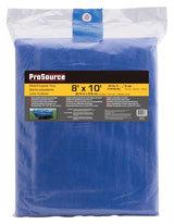 ProSource T0810BB90-BLU Tarpaulin, 10 ft L, 8 ft W, 5 mil Thick, Polyethylene, Blue