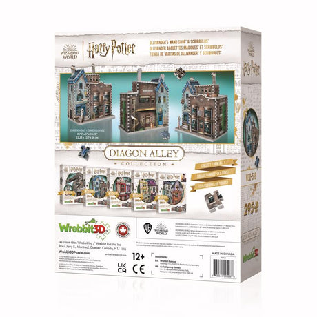 Wrebbit3D Harry Potter Olivander's Wand Shop & Scribbulus 3D Jigsaw Puzzle Multicolored 295 pc