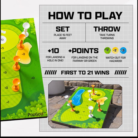 Popdarts PopGolf Board Set