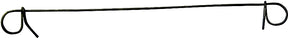 Acorn BT178-5M Bar Tie, 17 ga Wire, 8 in L, Steel