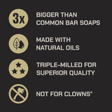 Duke Cannon Palomino Mahogany and Vanilla Scent Bar Soap 10 oz