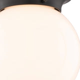 Boston Harbor OG24006 Ceiling Light, 1-Lamp, CFL, Incandescent, LED Lamp, Matte Black Fixture