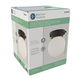 Boston Harbor OG24006 Ceiling Light, 1-Lamp, CFL, Incandescent, LED Lamp, Matte Black Fixture