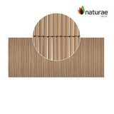 naturae decor SCR7-4096OK Privacy Screen, 96 in W, 1/4 in D, 40 in H, 1-Panel, PVC Panel, Oak