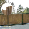 naturae decor SCR7-4096OK Privacy Screen, 96 in W, 1/4 in D, 40 in H, 1-Panel, PVC Panel, Oak