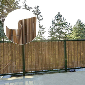 naturae decor SCR7-4096OK Privacy Screen, 96 in W, 1/4 in D, 40 in H, 1-Panel, PVC Panel, Oak