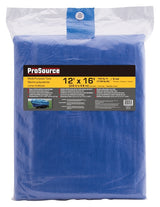 ProSource T1216BB90-BLU Tarpaulin, 16 ft L, 12 ft W, 5 mil Thick, Polyethylene, Blue