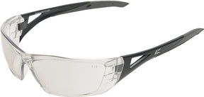 Edge SD111AR-G2 Non-Polarized Safety Glasses, Clear Lens, Black Frame, Unisex, Polycarbonate Lens, Wraparound Frame