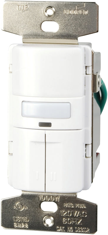 Eaton Wiring Devices OS310R-C2-K Motion Sensor Switch with Dual Relay, 120 V, 1 -Pole, Occupancy Sensor