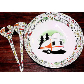 JR Products Camp Casual CC003 RV Camping Outdoor Dinnerware Serving Bowl & Servers