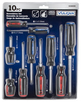 Vulcan SD-SET-7 Screwdriver Set, 10-Piece, Blue/Red