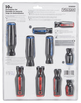 Vulcan SD-SET-7 Screwdriver Set, 10-Piece, Blue/Red
