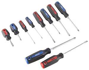 Vulcan SD-SET-7 Screwdriver Set, 10-Piece, Blue/Red
