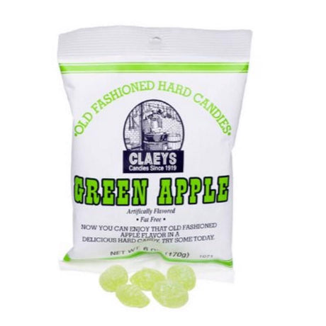 Claeys Old Fashioned Green Apple Hard Candy 6 oz