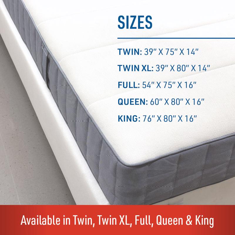 JT Eaton Lock-Up Twin White Stretch-Knit Polyester Mattress Encasement Cover