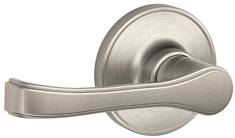 Schlage J Series J170TOR619 Dummy Lever, Mechanical Lock, Satin Nickel, Metal, Residential, 3 Grade, ADA Compliant