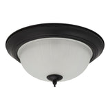 Boston Harbor OG24009 Ceiling Light, 120 V, 2-Lamp, CFL, LED Lamp, 1600 Lumens, Metal Fixture, Matte Black Fixture