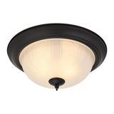 Boston Harbor OG24009 Ceiling Light, 120 V, 2-Lamp, CFL, LED Lamp, 1600 Lumens, Metal Fixture, Matte Black Fixture
