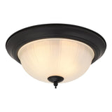 Boston Harbor OG24009 Ceiling Light, 120 V, 2-Lamp, CFL, LED Lamp, 1600 Lumens, Metal Fixture, Matte Black Fixture