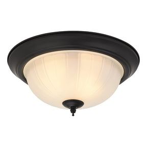 Boston Harbor OG24009 Ceiling Light, 120 V, 2-Lamp, CFL, LED Lamp, 1600 Lumens, Metal Fixture, Matte Black Fixture