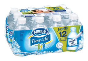 Nestle Waters Pure Life Bottled Water 8 oz 12 pk, Pack of 2