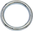 Campbell T7661152 Welded Ring, 200 lb Working Load, 2 in ID Dia Ring, #3 Chain, Steel, Nickel-Plated