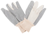 Diamondback GV-522PVD-3L Work Gloves with PVC Dots, Unisex, One-Size, 10-1/4 in L, Straight Thumb, Knit Wrist Cuff, Pack of 12