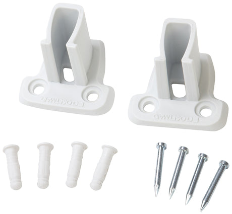 ClosetMaid 6641 Wall Bracket, Resin, White