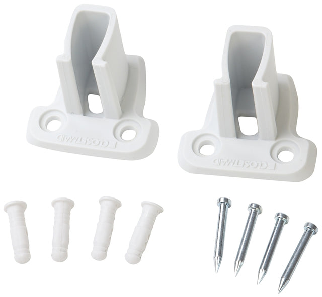 ClosetMaid 6641 Wall Bracket, Resin, White