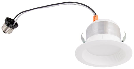 Boston Harbor DL4-095-3K Retrofit Trim, Recessed Lighting Kits, Plastic, Warm White, White, 1-Piece
