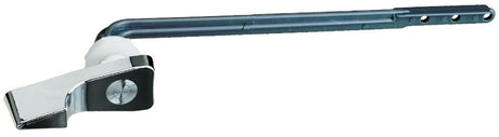 Plumb Pak PP836-16 Toilet Flush Lever, Front Mounting, 8 in L Flush Arm, Plastic, Chrome-Plated