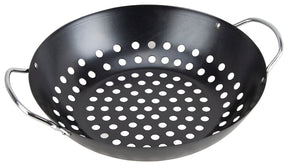 Omaha BBQ-33002 Grill Basket, Steel, Black, Non-Stick, Pack of 6