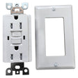 Genmax TRWR15WST GFCI Tamper & Weather Resistant Self-Test Receptacle, 15 A, White