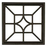 Nuvo Iron ACW54 Gate Fence Insert, Diamond Square, Aluminum, Black