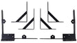 Nuvo Iron GCBHK01 Gate Corner Brace and Hinge Kit, Steel, Black, Galvanized /Powder-Coated, 8-Piece