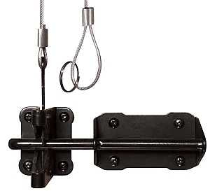 Nuvo Iron GLWHD Gate Latch, Galvanized Steel, Powder-Coated
