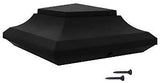 Nuvo Iron SPC23 Post Cap, 5-1/2 in L, 5-1/2 in W, Aluminum/Plastic, Black