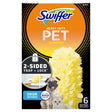 Swiffer 79889 Duster Pet Refill with Febreze Odor Defense, Fiber Head, White/Yellow