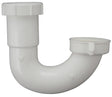 Plumb Pak PP66-2W J-Bend, 1-1/2 x 1-1/2, 1-1/2 x 1-1/4 in, Slip-Joint, Plastic, White