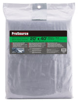 ProSource T2040GS140 Tarpaulin, 40 ft L, 20 ft W, 8 mil Thick, Polyethylene, Green/Silver