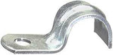Halex 26211 1-Hole Flex AC/BX Strap, 3/8 in, Steel, Galvanized, 10/BAG