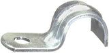 Halex 26211 1-Hole Flex AC/BX Strap, 3/8 in, Steel, Galvanized, 10/BAG