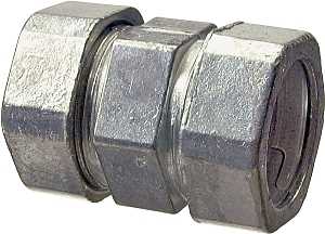 Halex 20222 Coupling, 3/4 in Compression, Zinc