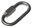 Baron 7350T-3/8 Quick Link, 7/16 in Opening, 3-1/8 in L x 3/8 in THK Dimensions, 1760 lb Working Load, Steel, Zinc