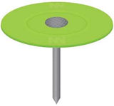 Stinger 135051 Cap Nail, 1 in L, Flat Head, 12 ga, Plastic/Steel, 3000/PAIL