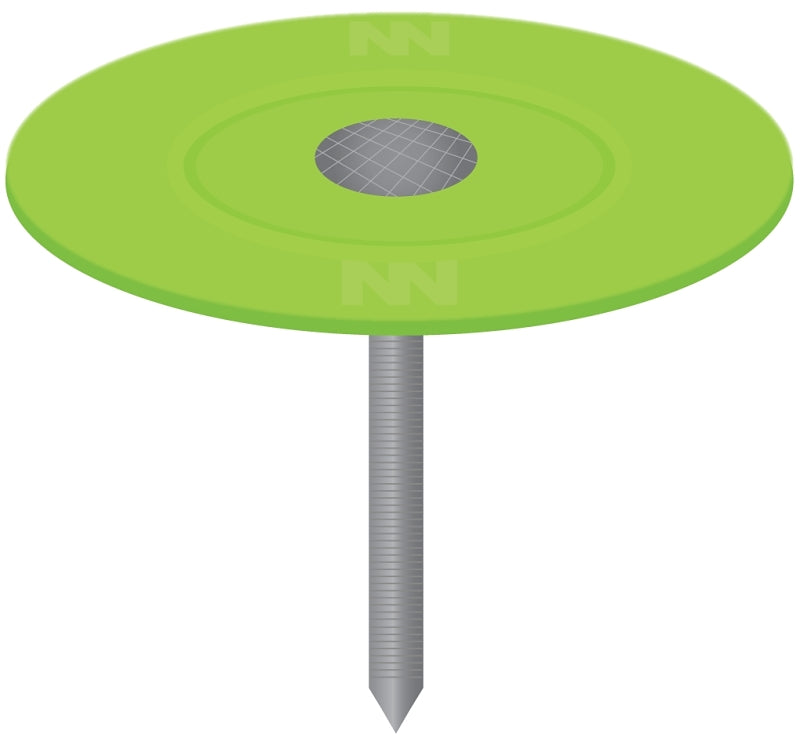 Stinger 135051 Cap Nail, 1 in L, Flat Head, 12 ga, Plastic/Steel, 3000/PAIL
