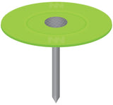 Stinger 135051 Cap Nail, 1 in L, Flat Head, 12 ga, Plastic/Steel, 3000/PAIL