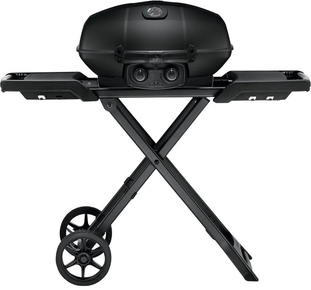Napoleon Phantom TravelQ PRO 285 Series PRO285X-MK-PHM Portable Gas Grill with Scissor Cart, 12,000 Btu, Propane